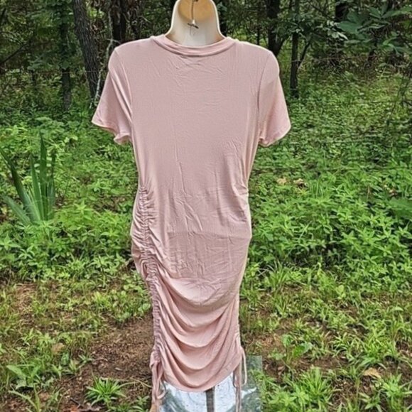 Destination Maternity Women's Ruched Bodycon Dress with Short Sleeves Size Small - Picture 5 of 16
